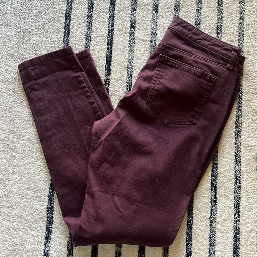 Dark Grape skinny leg size 6 style and co denim